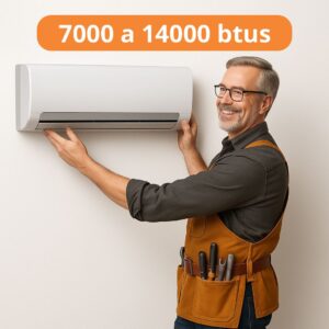 Instalação de Ar-Condicionado Hi Wall (Split) 7000 a 14000 BTUs